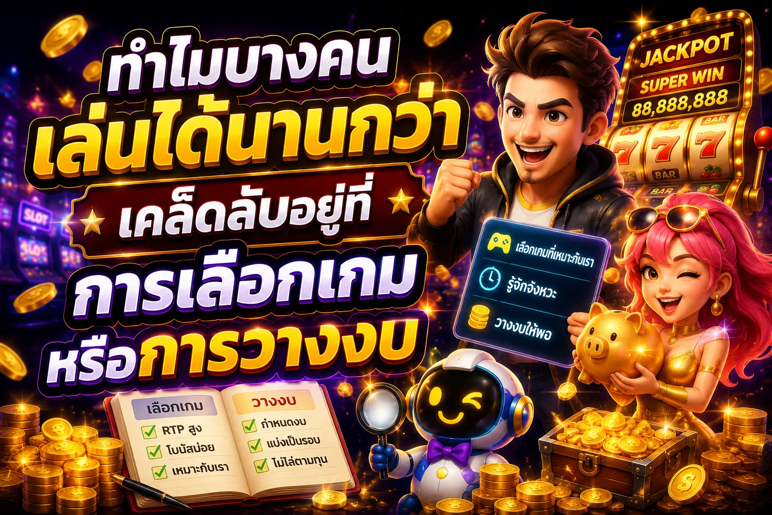 ทำไมบางคนเล่นได้นานกว่า เคล็ดลับอยู่ที่การเลือกเกมหรือการวางงบ