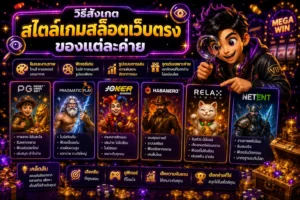 วิธีสังเกตสไตล์เกมสล็อตเว็บตรงของแต่ละค่าย