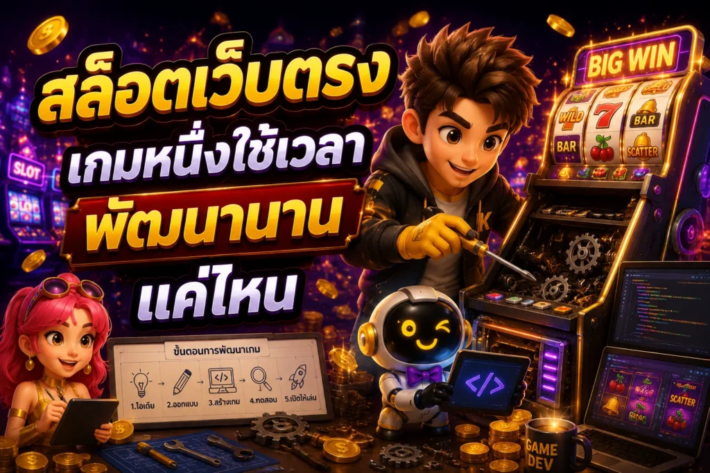 สล็อตเว็บตรง เกมหนึ่งใช้เวลาพัฒนานานแค่ไหน