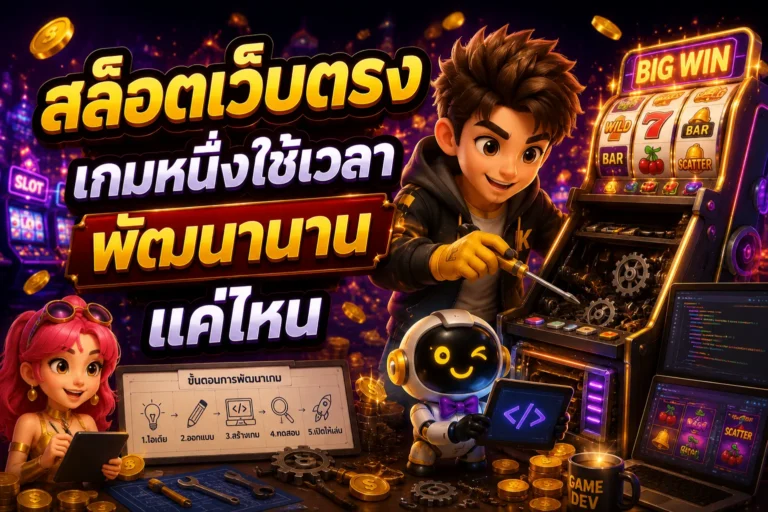สล็อตเว็บตรง เกมหนึ่งใช้เวลาพัฒนานานแค่ไหน