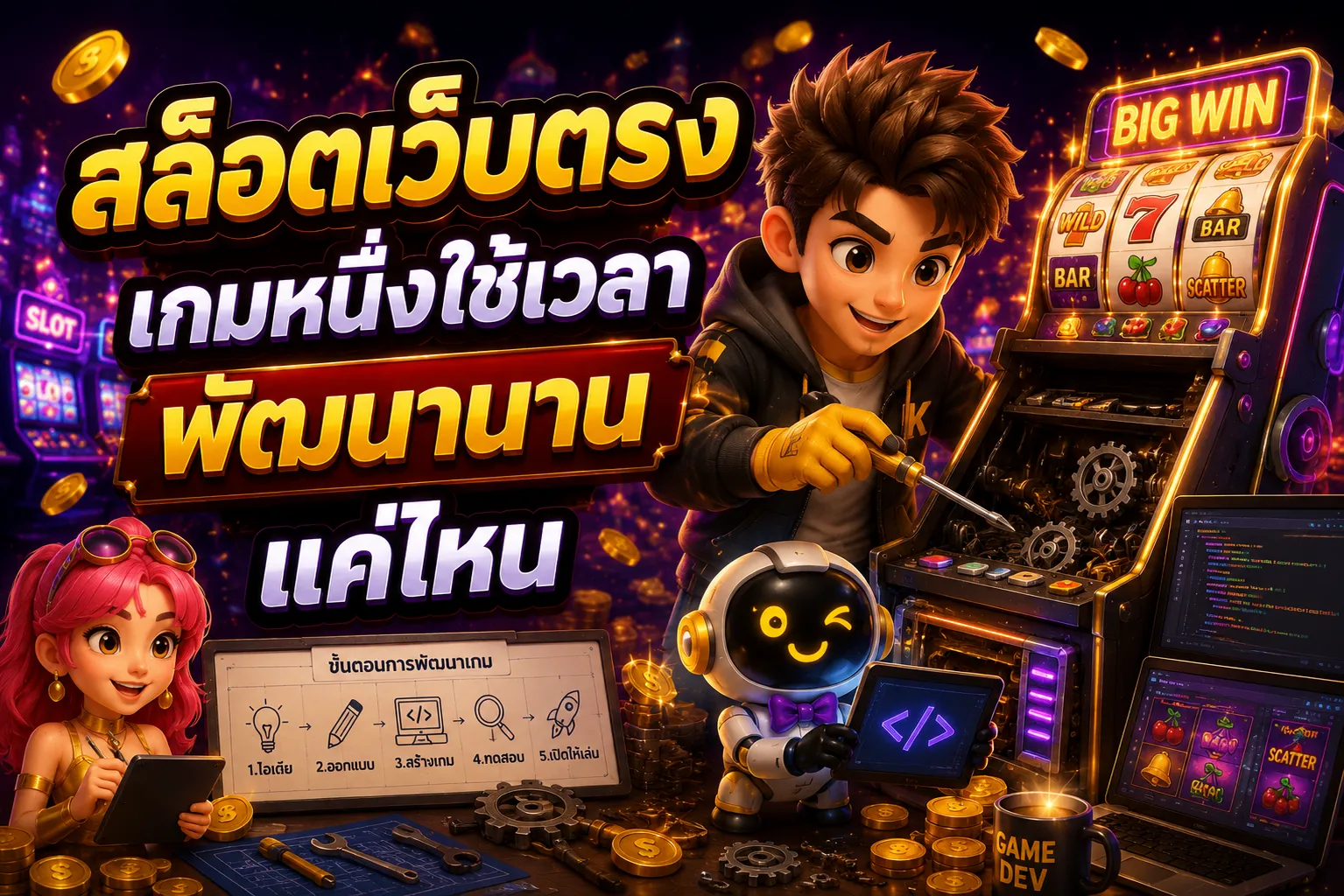 สล็อตเว็บตรง เกมหนึ่งใช้เวลาพัฒนานานแค่ไหน