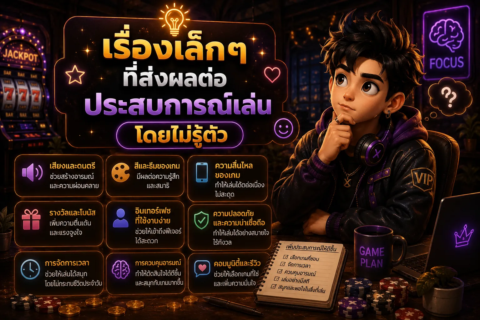 เรื่องเล็ก ๆ ที่ส่งผลต่อประสบการณ์เล่นโดยไม่รู้ตัว