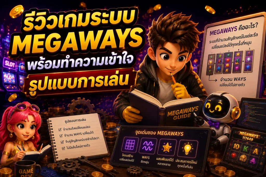 รีวิวเกมระบบ Megaways พร้อมทำความเข้าใจรูปแบบการเล่น